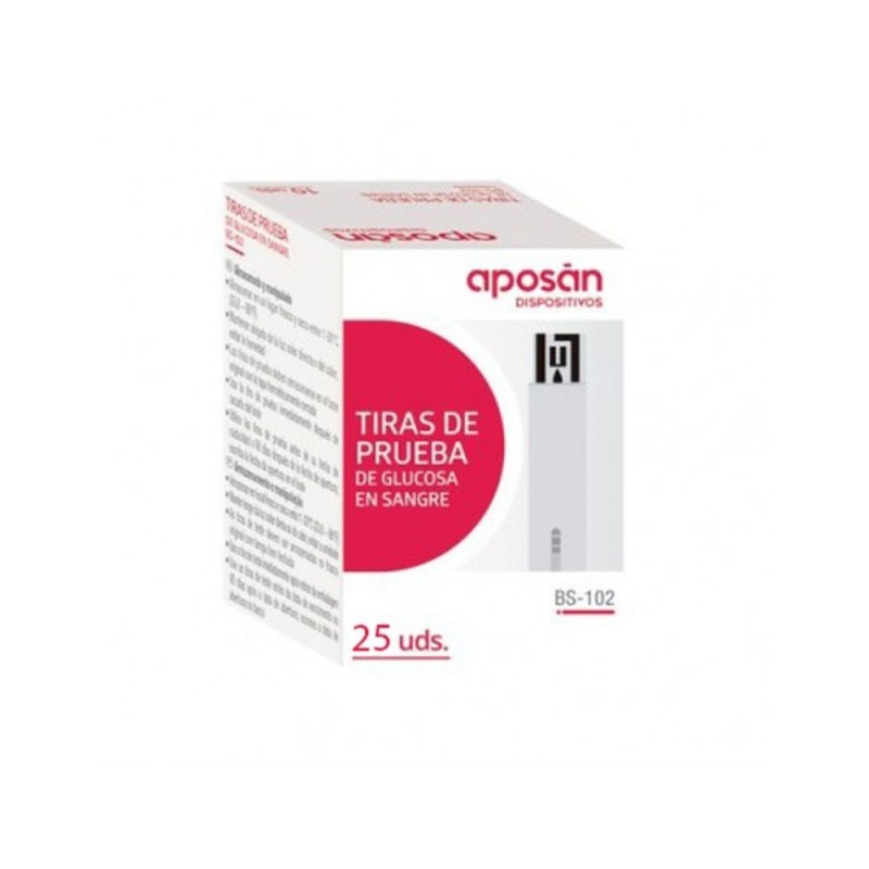 Aposan Tiras Reactivas Glucemia 25 Ud