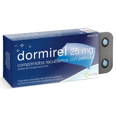 DORMIREL 25 MG 16 COMPRIMIDOS