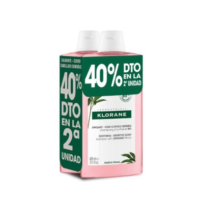 Duplo Klorane Champú Peonia 2x400 ML