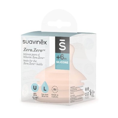 Suavinex Tetina Silicona Anticolico +6 M Flujo L 1 Ud
