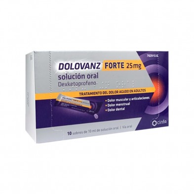 Dolovanz Forte 25 Mg 10 Sobres Solucion Oral