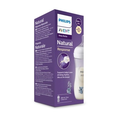 Philips Avent Biberon Anti-Colic Natural Response + 1 Mes Koala 260 ML