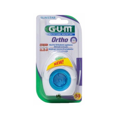 Gum Ortho Floss Sin Cera Ortodoncias Seda Dental 1 Ud