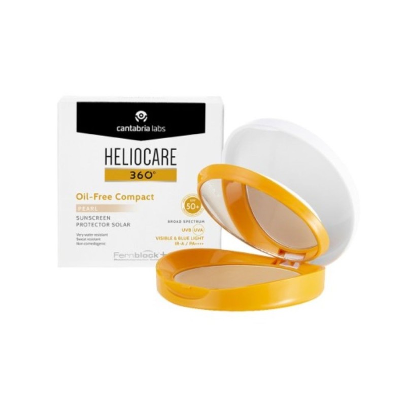 Heliocare 360º Spf 50+ Oil-Free Compact Protector Solar Color Pearl 1 Ud