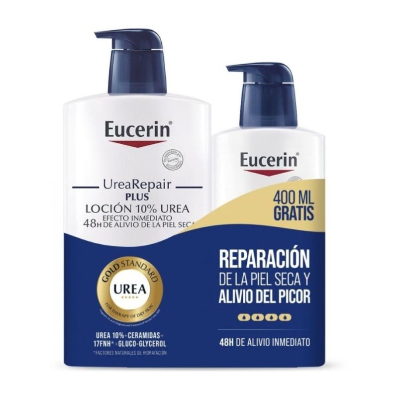 Eucerin Pack Family Loción Urea Enriquecida 1L+400 Ml 1400 Ml