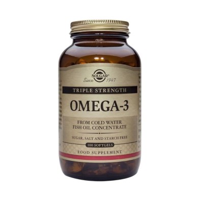 Solgar Omega 3 Fish Oil Triple Concent 100 Capsulas