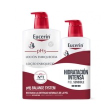 EUCERIN FAMILY PACK LOCION PH5 ENRIQUECIDA 1 L + 400 ML