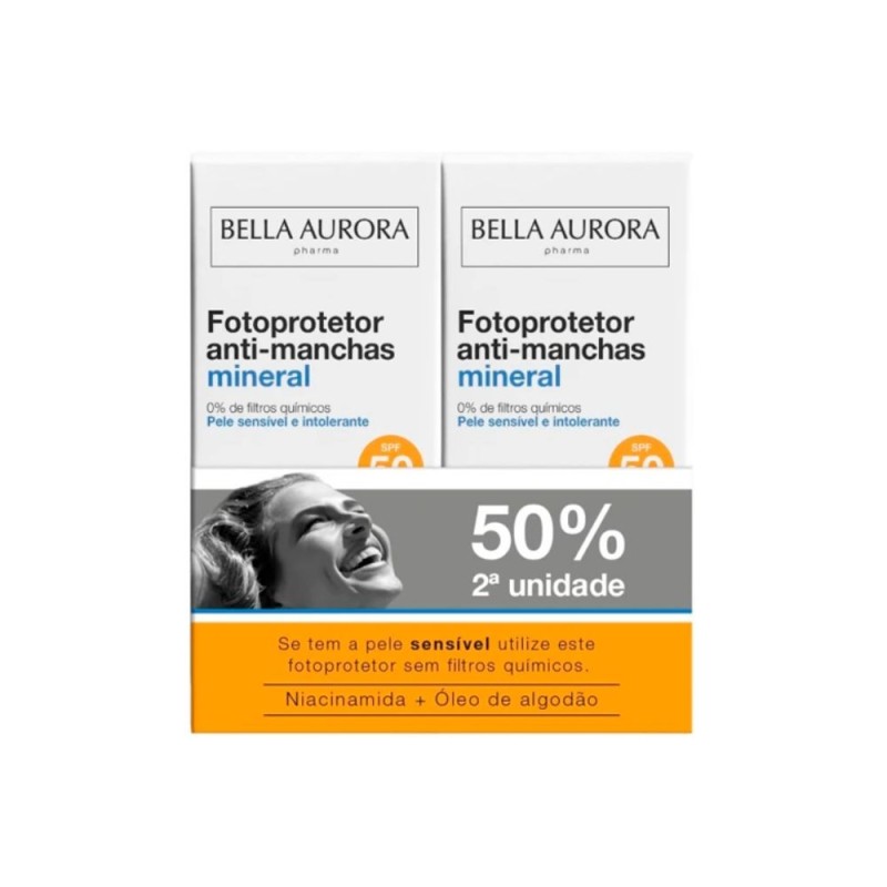 Duplo Bella Aurora Fotoprotector Anti Manchas Mineral 50 ML