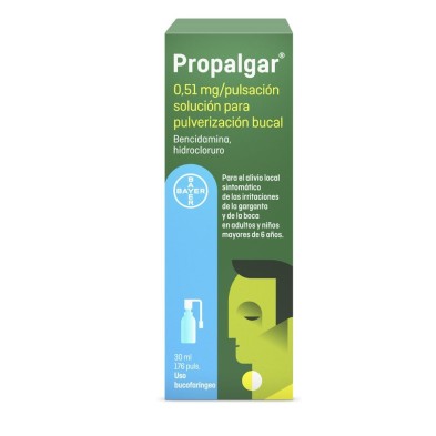 Propalgar 0,51 mg/pulsación Solución Para Pulverización Bucal 30 ML