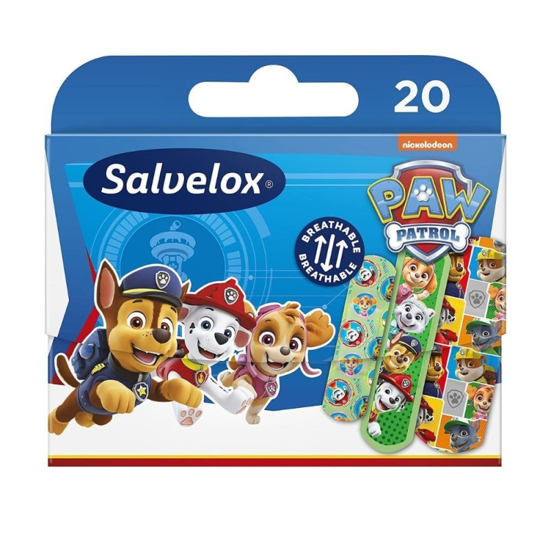 Salvelox Aposito Adhesivo Paw Patrol 20 Tiras Surtidas