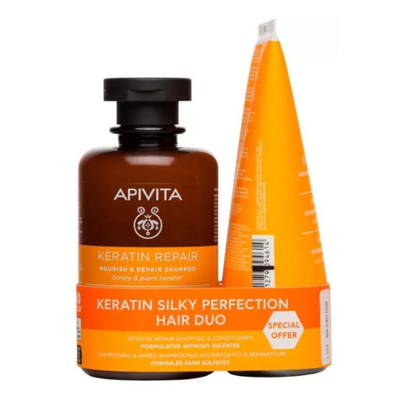 Pack Apivita Keratin Repair Champú 250 ML+ Acondicionador 150 ML