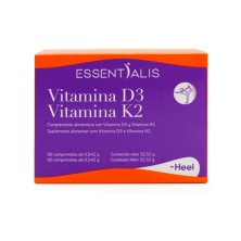 Essentialis Vitamina D3 Vitamina K2 60 Comprimidos