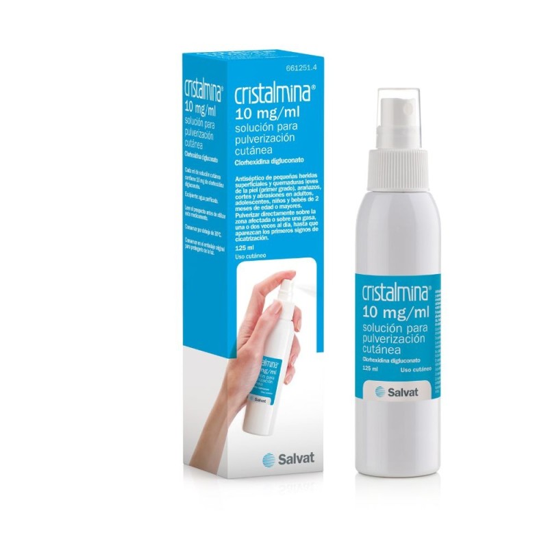 CRISTALMINA 10 MG/ML PULVERIZACIÓN CUTÁNEA 125 ML