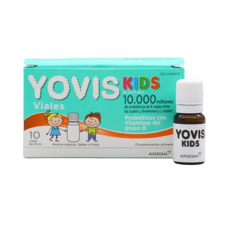 Yovis Kids 10 Viales Bebibles Sabor Fresa 10 ML