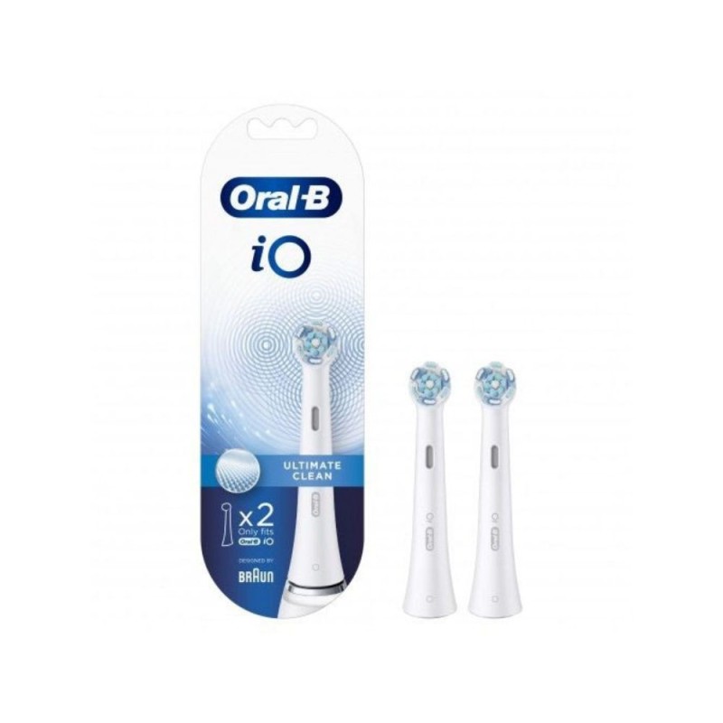Oral-B Io Recambios Cepillo Dental Eléctrico Ultimate Clean - Pack De 2 2 Ct