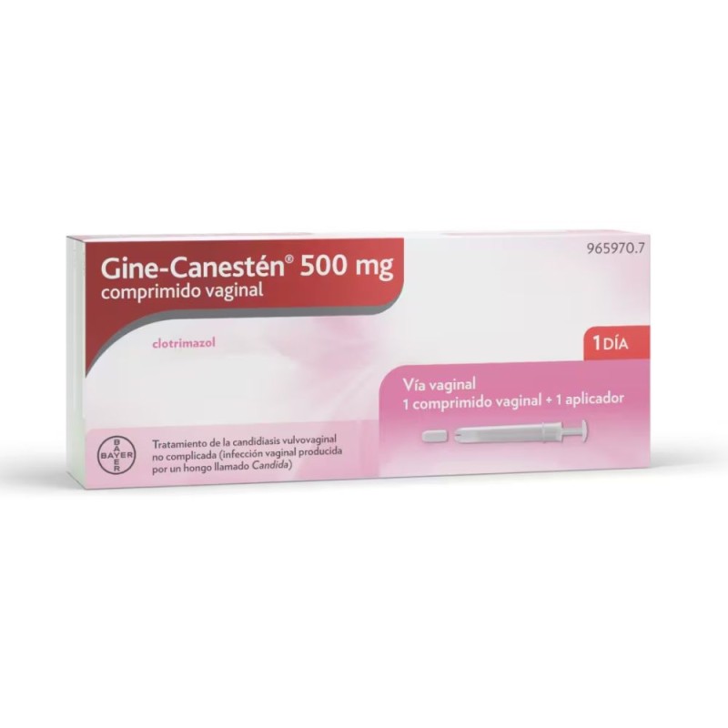 GINE CANESTEN 500 MG 1 COMPRIMIDO VAGINAL CON APLICADOR