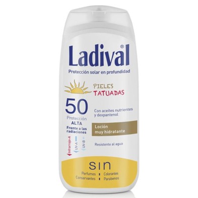 LADIVAL PIELES TATUADAS LOCION SPF50+ 200 ML