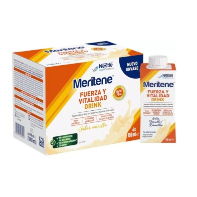 Meritene Fuerza Y Vitalidad Drink  Vainilla 6x180 ML