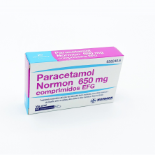 Paracetamol Normon 650 MG 20 comprimidos