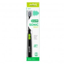 GUM Sonic Daily Cepillo Sónico a Pilas Suave Negro