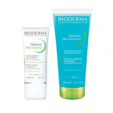 Bioderma Sebium Gel Moussant 200 ML + Sebium Mat Control 30 ML