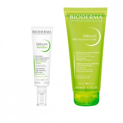 Bioderma Sébium Kerato+ 30ml + Sébium Gel Moussant Actif 200ml