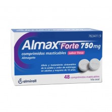 Almax Forte 750 Mg Sabor Fresa 48 Comprimidos Masticables