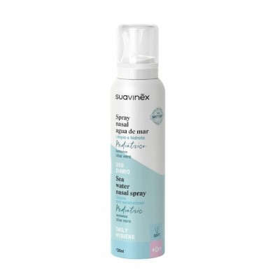 Suavinex Spray Nasal Agua De Mar Limpia E Hidrata Pediatrico Isotónica Aloe Vera 120 ML