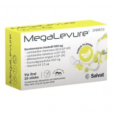 Megalevure 10 Sticks Sabor Plátano