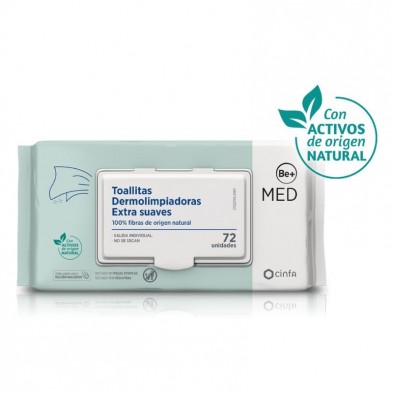 Be+ Med Toallitas Dermolimpiadoras Extra Suaves 72 Ud