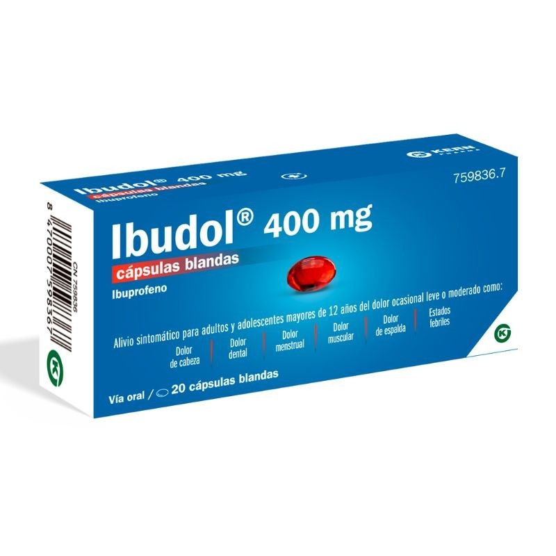 Ibudol 400 Mg Capsulas Blandas 20 Comprimidos