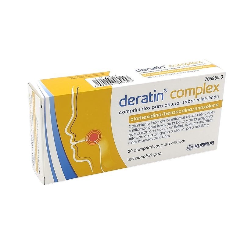 Deratin Complex Miel-Limón 30 Comprimidos Para Chupar
