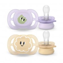 Philips Avent Ultra Start Chupete Silicona 0-2 Meses Niña 2 Ud
