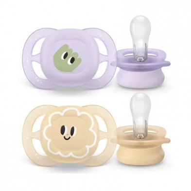 Philips Avent Ultra Start Chupete Silicona 0-2 Meses Niña 2 Ud