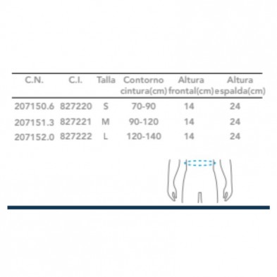 Primspine Faja Lumbar Reforzada Move Ref. Prs607 Talla S 1 Ud