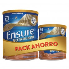 Pack Ahorro Ensure Nutrivigor Chocolate 850 + 400 GR