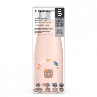 Suavinex Botella Termo Acero Inox Forest 350 ML