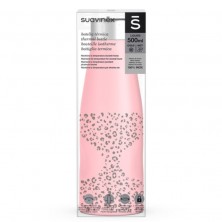 Suavinex Botella Termo De Acero Inoxidable Jungle Rosa 500 ML