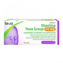 Ebastina Teva Group Efg 20 Mg 20 Comprimidos Recubiertos