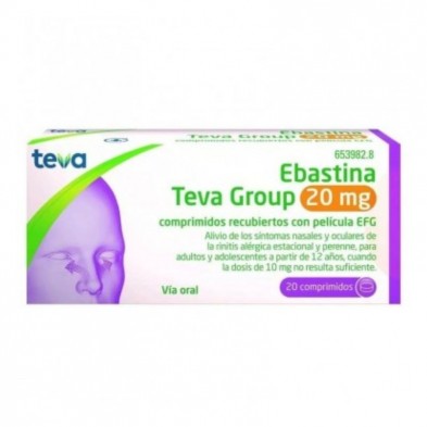 Ebastina Teva Group Efg 20 Mg 20 Comprimidos Recubiertos
