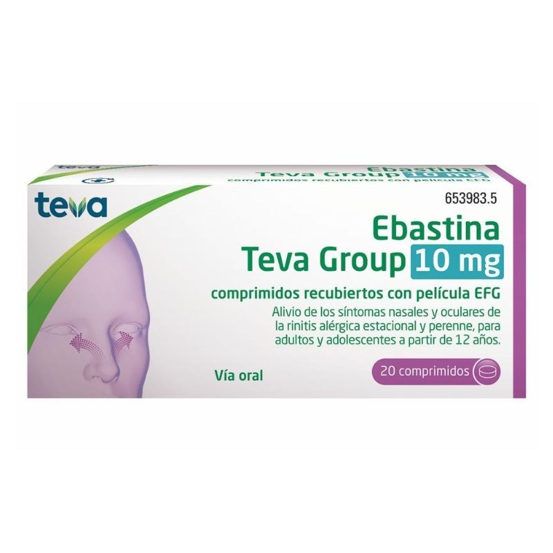 Ebastina Teva Group Efg 10 Mg 20 Comprimidos Recubiertos