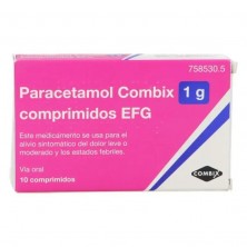 Paracetamol Combix EFG 1 G 10 Comprimidos