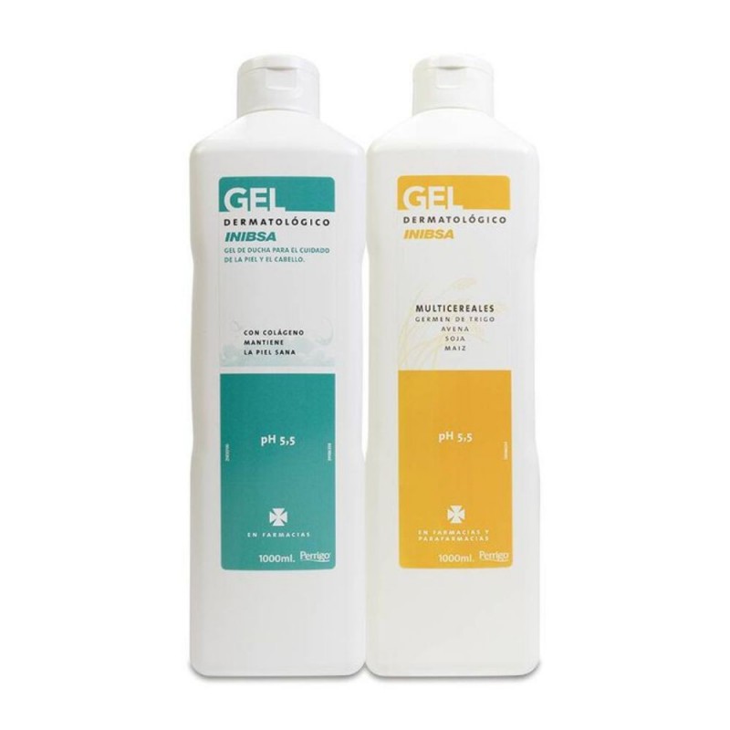 Inibsa Gel Dermatológico 1L + Gel Multicereales 1L - Cuidado Corporal