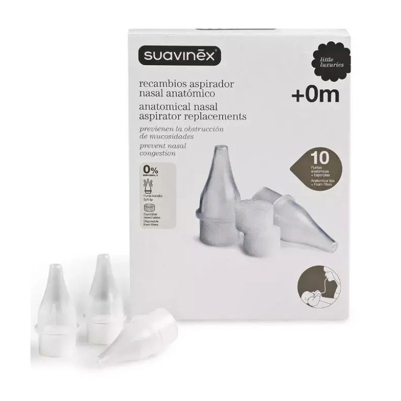 Suavinex Aspirador Nasal Desechables Recambios 10 Filtros