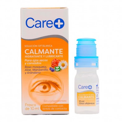 Care+ Solucion Oftalmica Calmante Con Extractos Naturales 10 ml