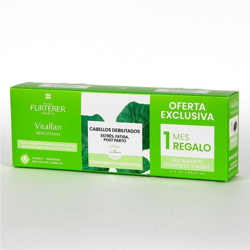 Rene Furterer Trio Vitalfan Reaccional 3 x 30 Cápsulas