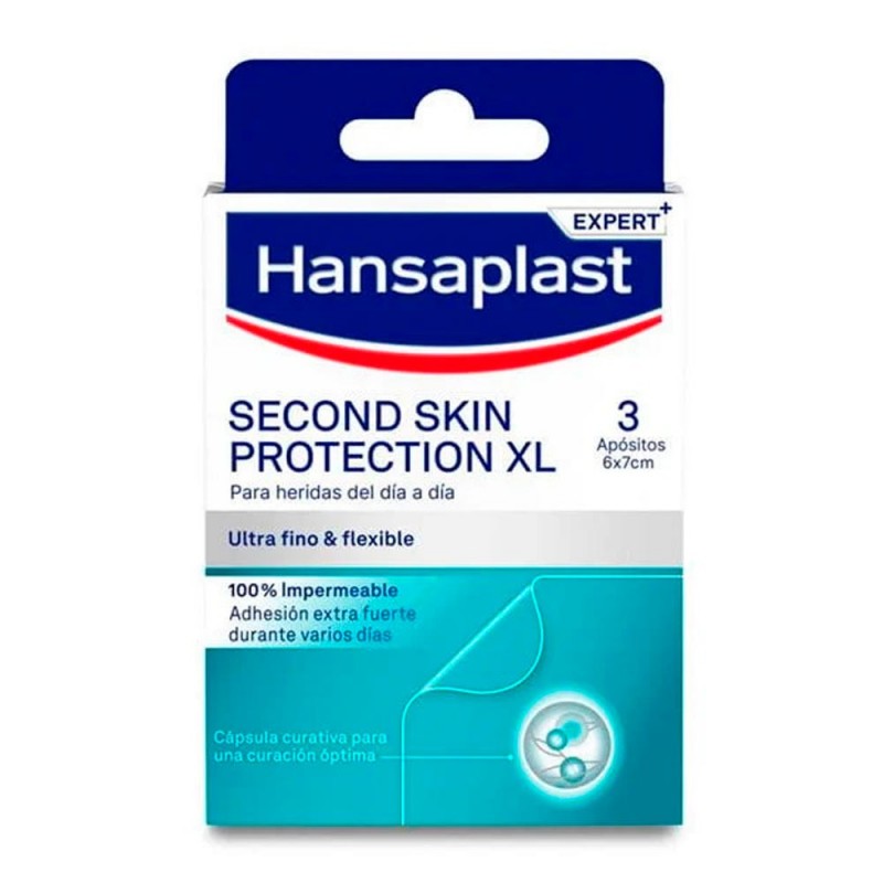 Hansaplast Second Skin Protection 3 Parches 7 cm x 6 cm