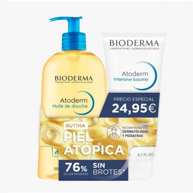 Pack Bioderma Atoderm Aceite De Ducha 500 ml + Bálsamo Intensivo 200 m
