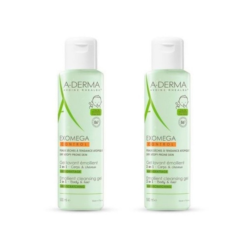 Duplo Aderma Exomega Control Gel Limpiador 30% Dto 2ª Unidad