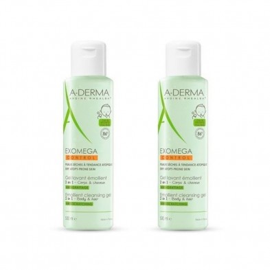 Duplo Aderma Exomega Control Gel Limpiador 30% Dto 2ª Unidad